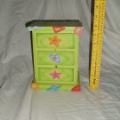 Little Girls Jewelry/Trinket/Treasure Box Neon Green Wood