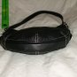 Reaction Kenneth Cole Small Black Leather Handbag Purse White Trim