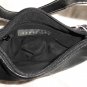 Reaction Kenneth Cole Small Black Leather Handbag Purse White Trim