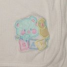 Bear Duck White Thermal Waffle Knit Security Blanket Baby Receiving Bear Duck White Thermal Waffle Knit Security Blanket Baby Receiving