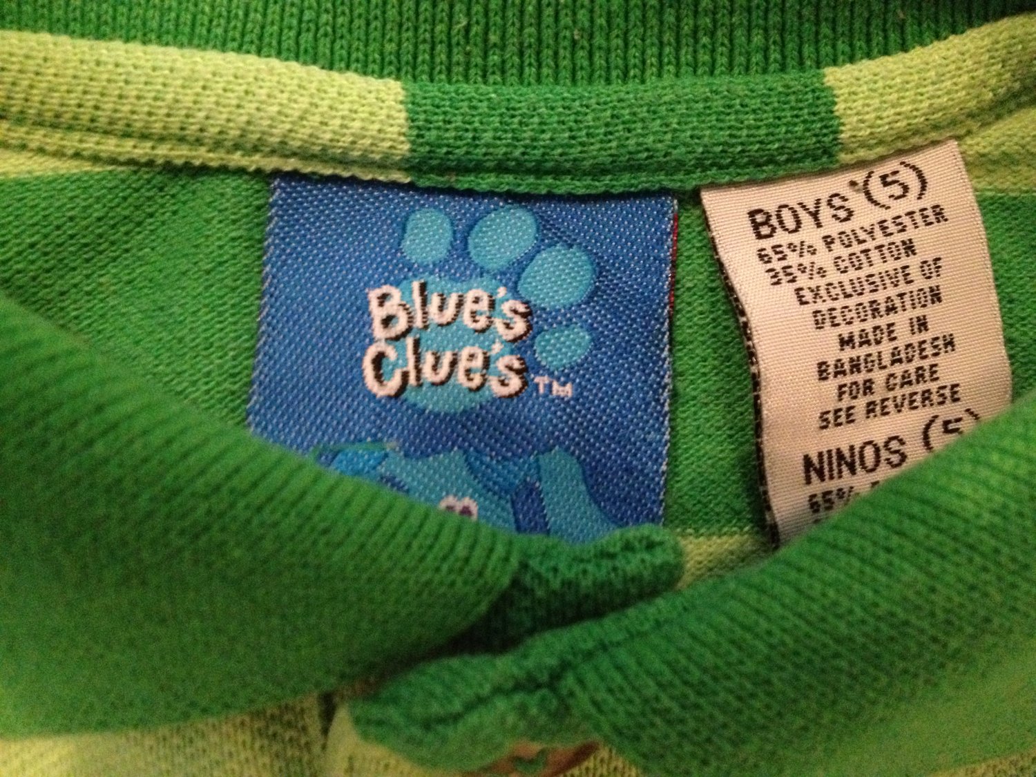 blue's clues polo shirt