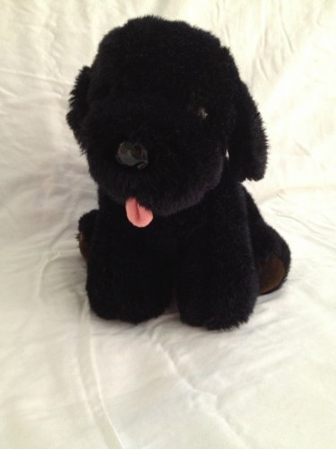 Vintage Dakin Black Lab Labrador 9" Plush 1985 Toy Stuffed Animal Puppy Dog