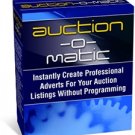 Auction-O-Matic-Creates Professional Looking HTML Auctions