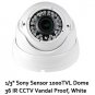 1/3" Sony Sensor HD Bullet Security Camera 1000TVL Tube CCTV 72 IR 720p, White