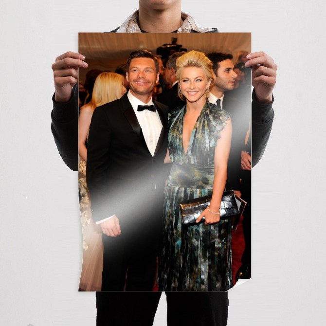 Ryan Seacrest And Julianne Hough 36x24 inch print Poster