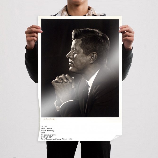 John F Kennedy Karsh Jfk 36x24 inch print Poster