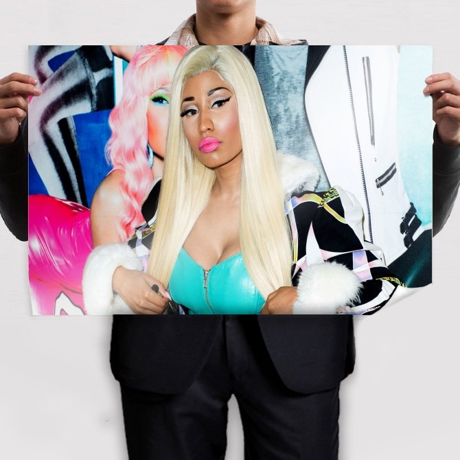 Nicki Minaj Poses As She With A Pout 36x24 inch print Poster