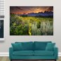 Sunset In Desert Poster 36x24 inch