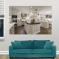 White Kitchen Cabinets Poster 36x24 inch