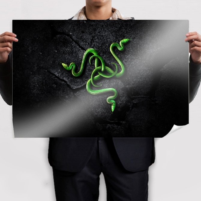 Razer Brand Logo Poster 36x24 inch