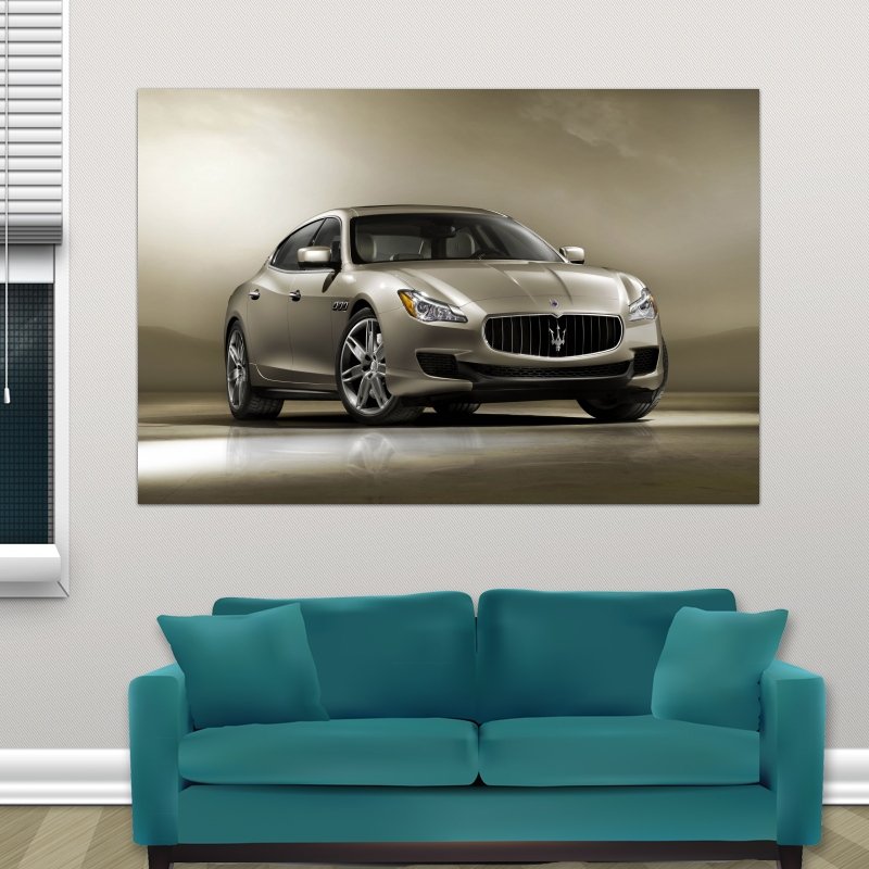 2013 Maserati Quattroporte Front Poster 36x24 inch