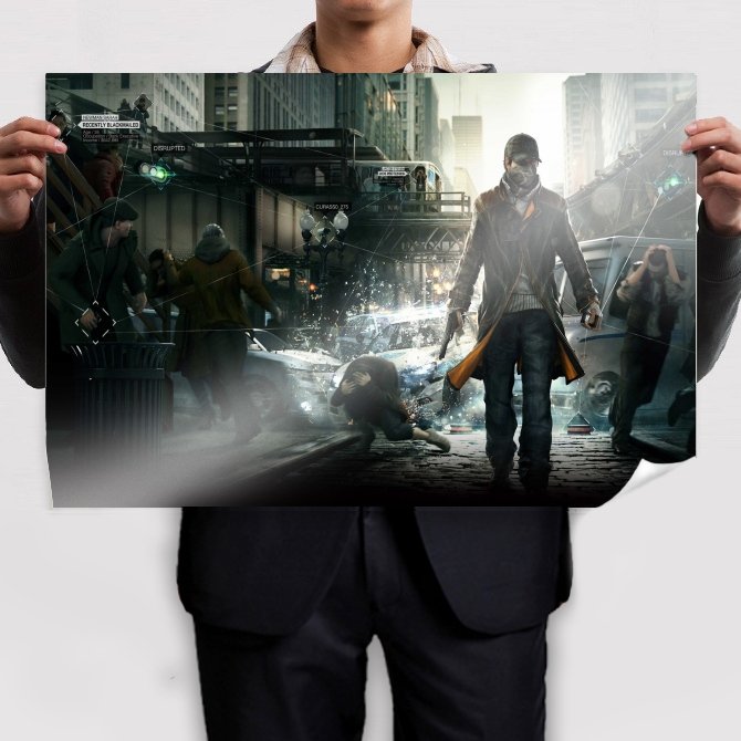Watch Dogs Video Game Poster 36x24 inch