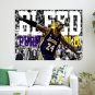 Kobe Bryant Bleed Purple And Gold Poster 24x18 inch