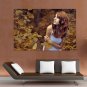 Girl In The Autumn Park Poster 36x24 inch