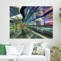 Neon Neon Light Light Walkway Poster 24x18 inch