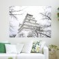 Building Snow Winter Asian Poster 24x18 inch