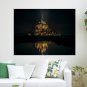 Mont Saint Michel Castle Night Lights Poster 24x18 inch