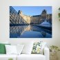 The Louvre Louvre Paris Pyramid Building Fountain Reflection Poster 24x18 inch