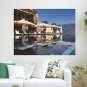 Pool Umbrella Reflection House Poster 24x18 inch