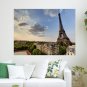 Eiffel Tower Paris Buildings Tower Clouds Poster 24x18 inch