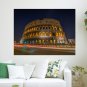 Colosseum Rome Night Lights Timelapse Poster 24x18 inch