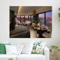 Room Table Chairs Poster 24x18 inch