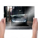 Lamborghini Aventador Night Tv Movie Art Poster 24x18 inch