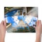 Buildings Skyscrapers Fisheye Clouds Sunlight Tv Movie Art Poster 24x18 inch