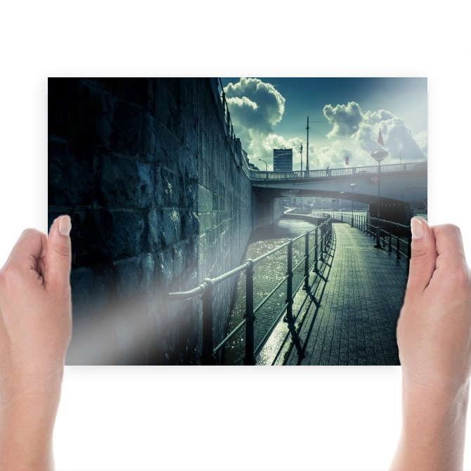 Path Trail Bridge Wall Tv Movie Art Poster 24x18 inch