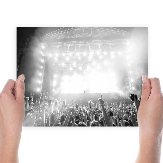 Rave Concert Lights Dj Crowd Tv Movie Art Poster 24x18 inch