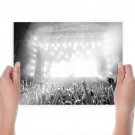 Rave Concert Lights Dj Crowd Tv Movie Art Poster 24x18 inch