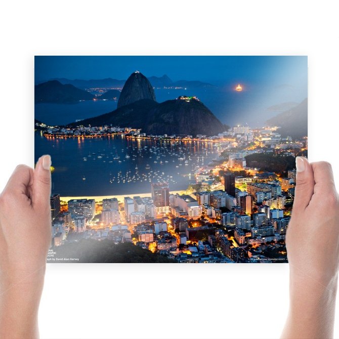 Rio De Janeiro Harbor Boats Buildings Ocean Tv Movie Art Poster 24x18 inch