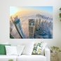 Dubai Buildings Skyscrapers Clouds Fog Mist Sunlight Fisheye Tv Movie Art Poster 24x18 inch