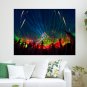 Rave Laser Concert Crowd Tv Movie Art Poster 24x18 inch