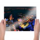 Carnival Tilt Shift Buildings Yokohama Ferris Wheel Tv Movie Art Poster 24x18 inch
