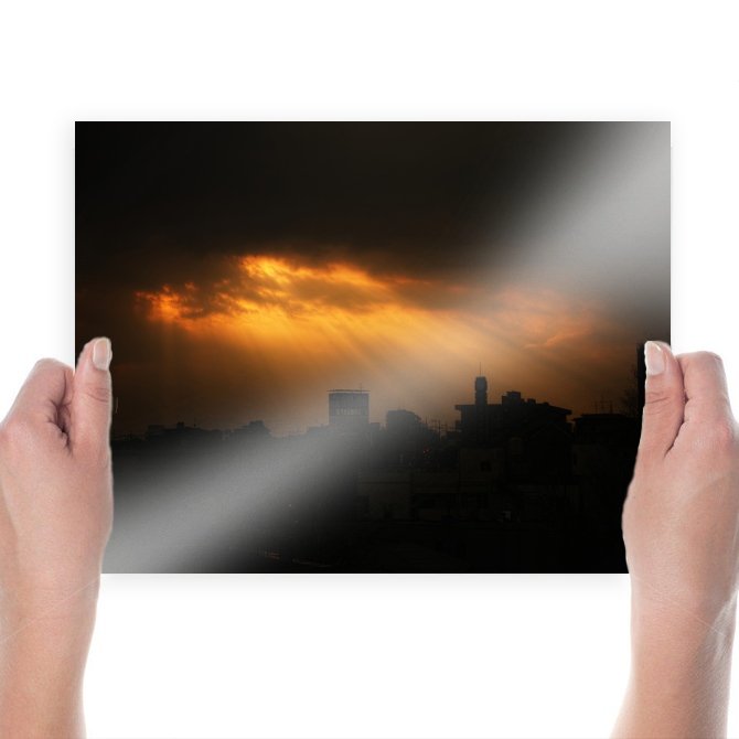 Sunlight Buildings Tv Movie Art Poster 24x18 inch