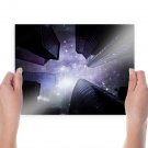 Buildings Skyscrapers Stars Tv Movie Art Poster 24x18 inch