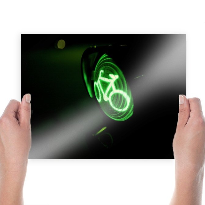 Stoplight Green Bicycle Tv Movie Art Poster 24x18 inch