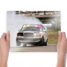 Mercedes Drift Burnout Smoke Tv Movie Art Poster 24x18 inch