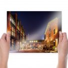 Buildings Night Street Tv Movie Art Poster 24x18 inch