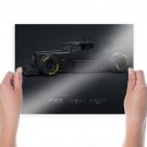 Hot Road Race Car Cg Black Tv Movie Art Poster 24x18 inch