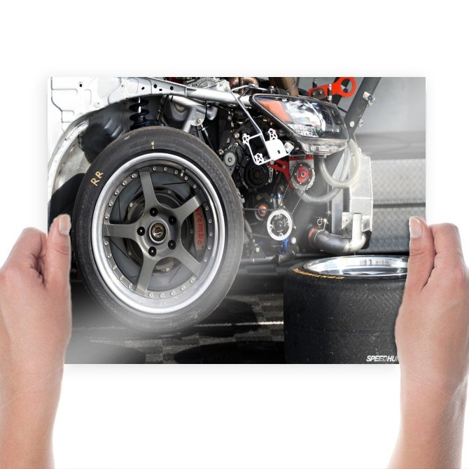 Scion Tc Race Car Turbo Engine Tv Movie Art Poster 24x18 inch