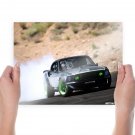 Ford Mustang Drift Burnout Smoke Tv Movie Art Poster 24x18 inch