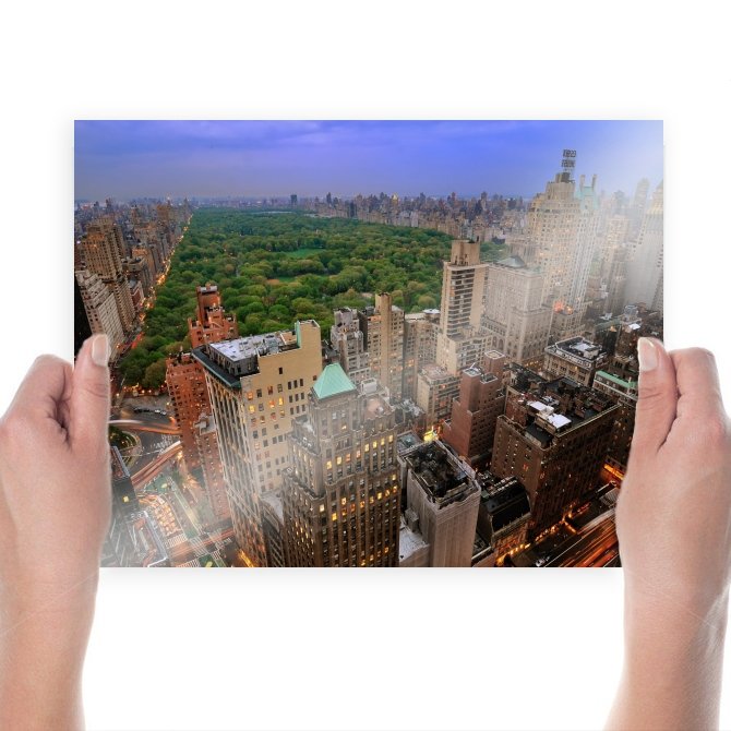 Central Park New York Buildings Skyscrapers Tv Movie Art Poster 24x18 inch