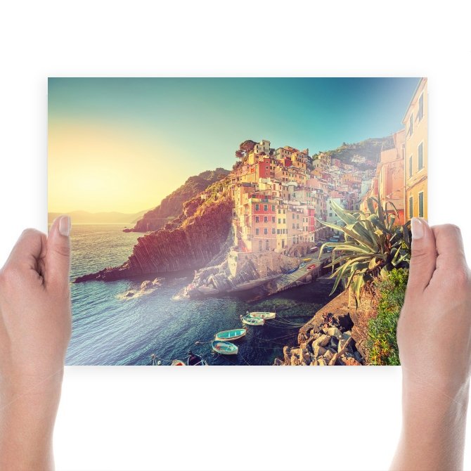 Buildings Coast Ocean Tv Movie Art Poster 24x18 inch