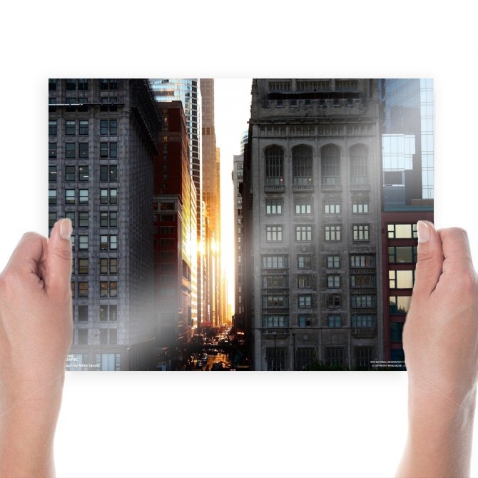 Buildings Skyscrapers Sunlight Tv Movie Art Poster 24x18 inch