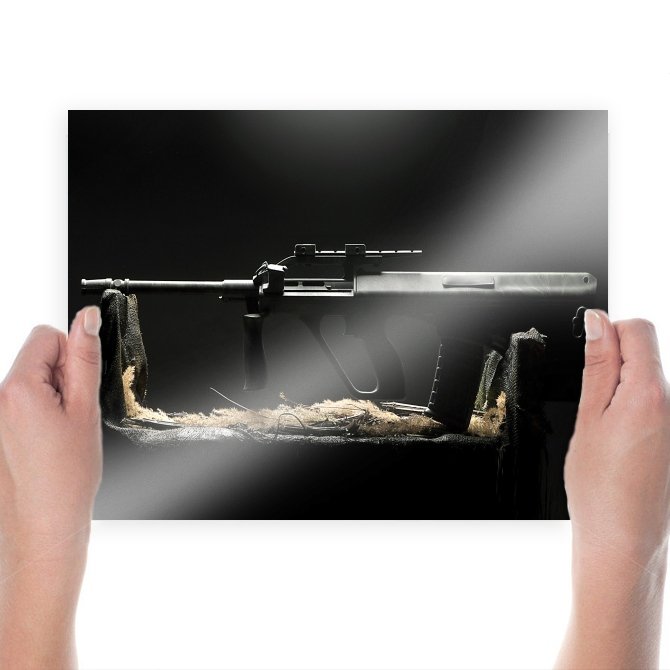 Rifle Aug Tv Movie Art Poster 24x18 inch
