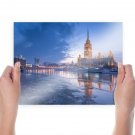 Buildings River Moscow Tv Movie Art Poster 24x18 inch