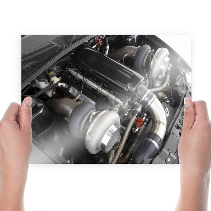 Turbo Turbo Engine Engine Tv Movie Art Poster 24x18 inch