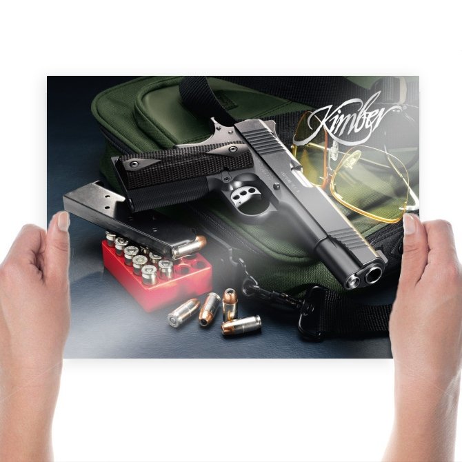 Handgun Bullets Ammunition Sunglasses Tv Movie Art Poster 24x18 inch